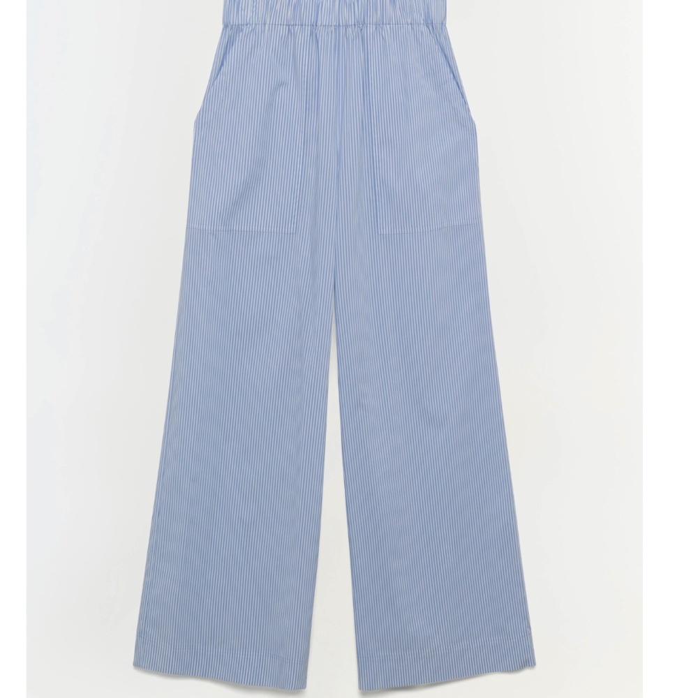 NWT SIMKHAI Jonathan Simkhai Arden Pull-on Cotton Striped Pant XS